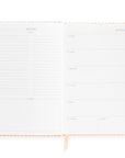 Calendar page with notes section and January heading on a white background