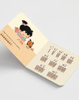 Children's book with cartoon character and barcodes on a light gray background