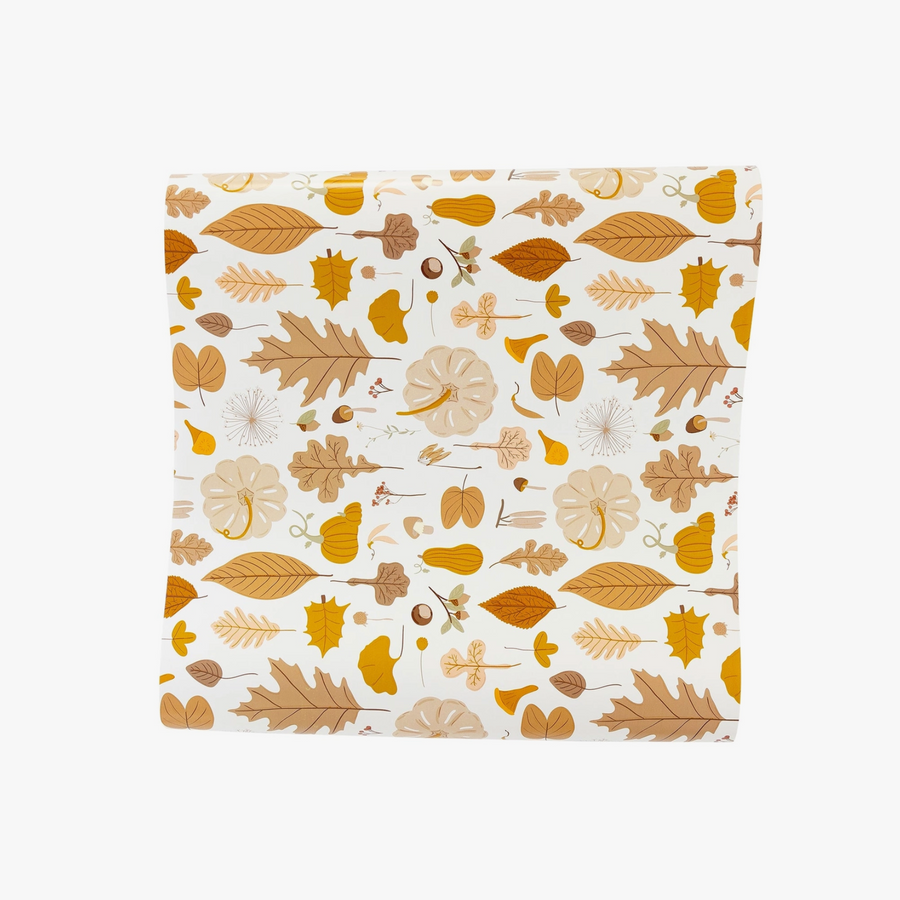 Fall Leaf Icons Paper Table Runner