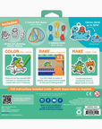 Back sdie packaging of 'Fun Friends Shrink-Its DIY Kit' featuring various colored shrink plastic charms and accessories with a colorful design.