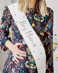 Hey Mama Baby Shower Sash
