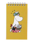Notebook with moomin mama character on a yellow cover