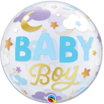 Sweet Dreams Baby Boy Balloon Bubble