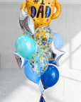 Balloon bouquet with a '