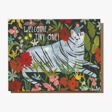 Welcome Tiny One Tiger Card