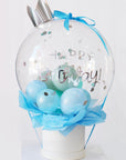 happy birthday balloon box blue