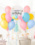 Rainbow Funfetti Bubble Balloongram
