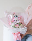 my melody graduation flower balloon with person