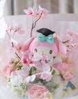 my melody graduation flower balloon close up