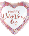 A valentines day heart balloon