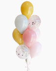 retro daisy color balloons