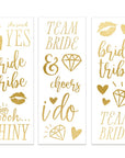 bridal gold temporary tattoos