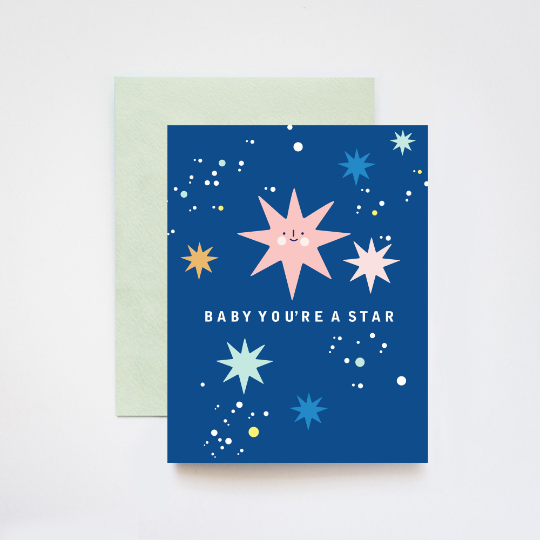 You're a A Star Congrats Holographic Card