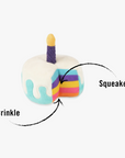 Birthday Cake Dog Toy