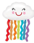 smiling cloud rainbow squiggles balloon