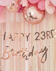 Rose Gold Birthday Banner - Customizable!