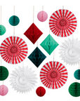 Christmas Honeycomb Backdrop Decoration Kit