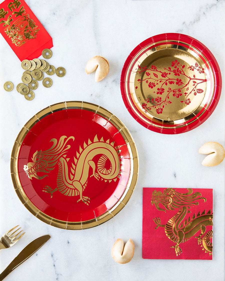 Dragon Chinese New Year Plates