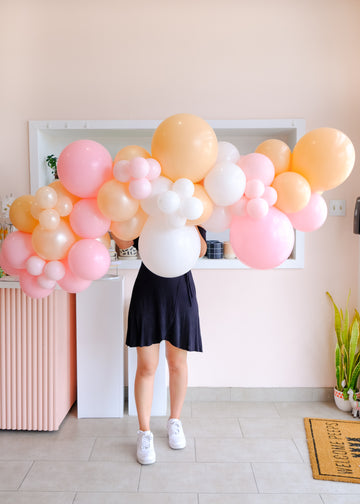 Peachy Pink Balloon Garland To-Go