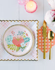 Garden Floral Plates