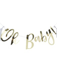 Gold Oh Baby! Banner