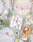 Gingham Dinner Plates