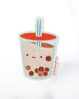 Boba Milk Tea Holographic Sticker - Set of 3