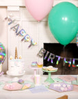 Happy Birthday Holographic Banner
