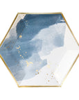 Blue Watercolor Large Plates