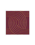 Maroon Chain Link Cocktail Paper Napkins
