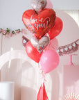 valentines day love you balloon bouquet