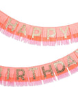 Pink Happy Birthday Fringe Garland