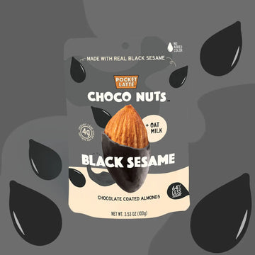 Pocket Chocolate Black Sesame Almonds