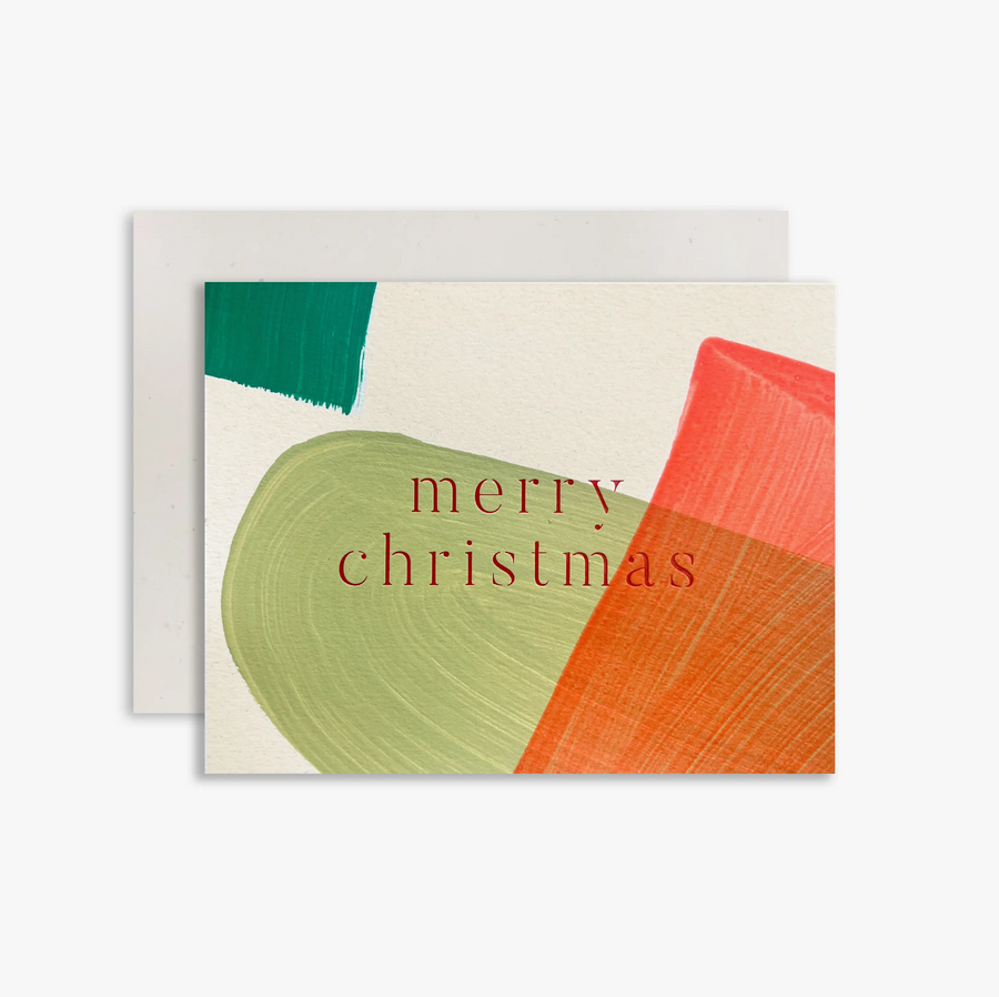 Merry Christmas Painted Card