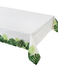 monstera palm leaf tropical table cover