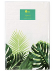 monstera palm leaf tropical table cover