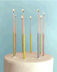 long glitter candles