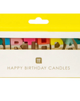 Rainbow Gold Dipped Birthday Candles