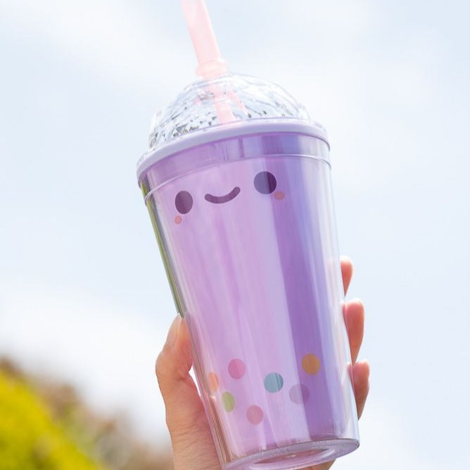 Cute Boba Tumbler, Milk Tea Boba Tumbler, Perfect Gift for Her or Him, Fun  Tumbler, Hot or Cold Drink, Personalized/customized, Unique Gift 
