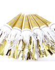 Tasseled Gold Party Horns