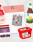 asian sauces sticker pack