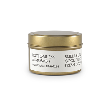 Bottomless Mimosas Travel Tin Candle - Citrus & Bergamot