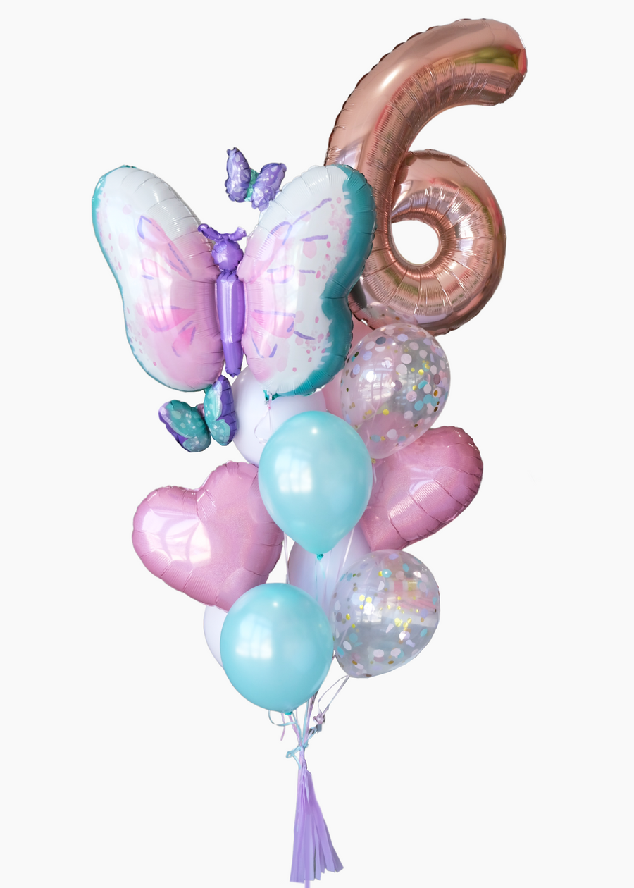 Pastel Butterfly Balloongram