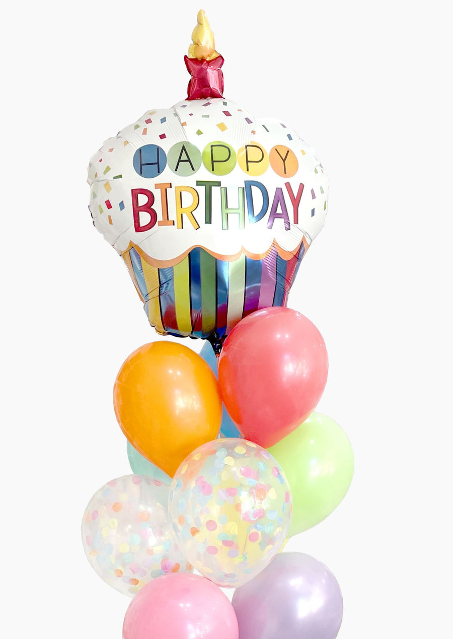 Cupcake Birthday Balloongram