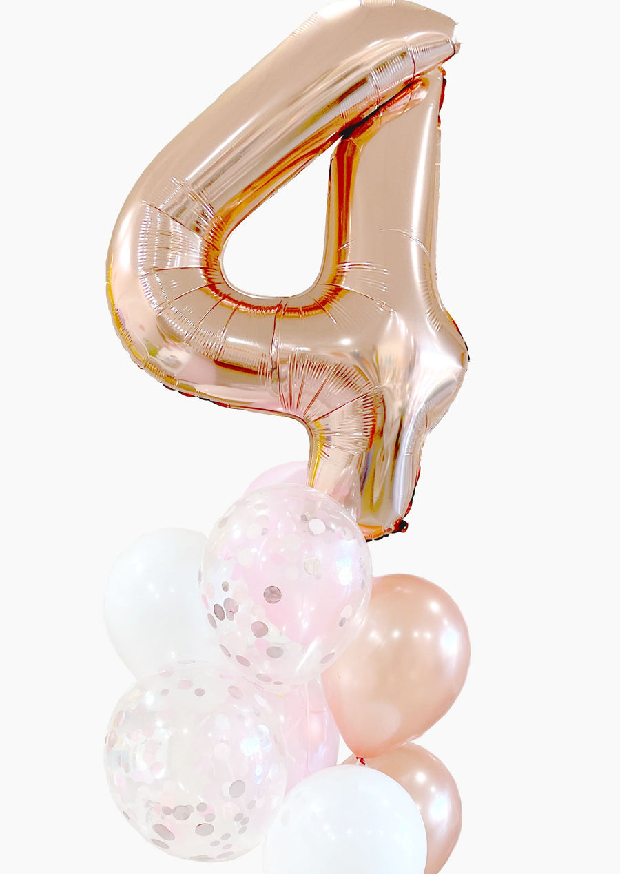 Birthday Glow Balloongram (Single Number)