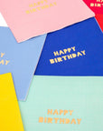 Happy Birthday Assorted Color Napkins