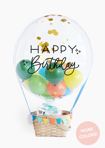 Happy Birthday Hot Air Balloon | Oh Shiny! x Dots