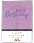 Iridescent Happy Birthday Cake Topper