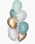 jade green latex balloons