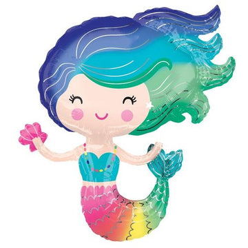 rainbow mermaid balloon